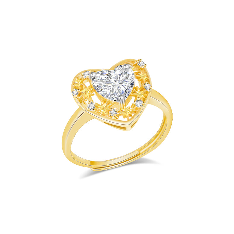 Starry Sky Kiss Ring