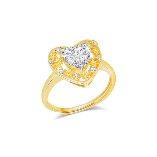 Starry Sky Kiss Ring