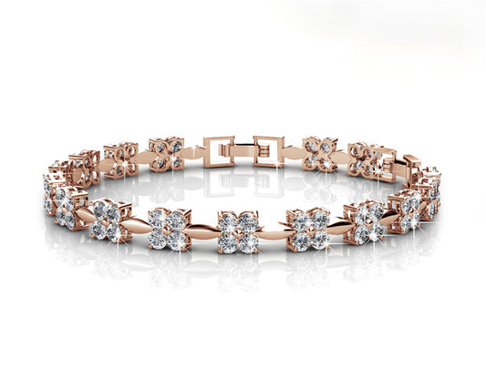 Sweet Crystal Bracelet DB0041 by Veecans Jewellery with crystals from Swarovski