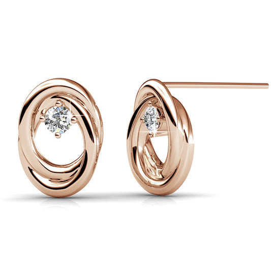 Circle of Life Crystal Earrings DE0069 by Veecans Jewellery with crystals from Swarovski