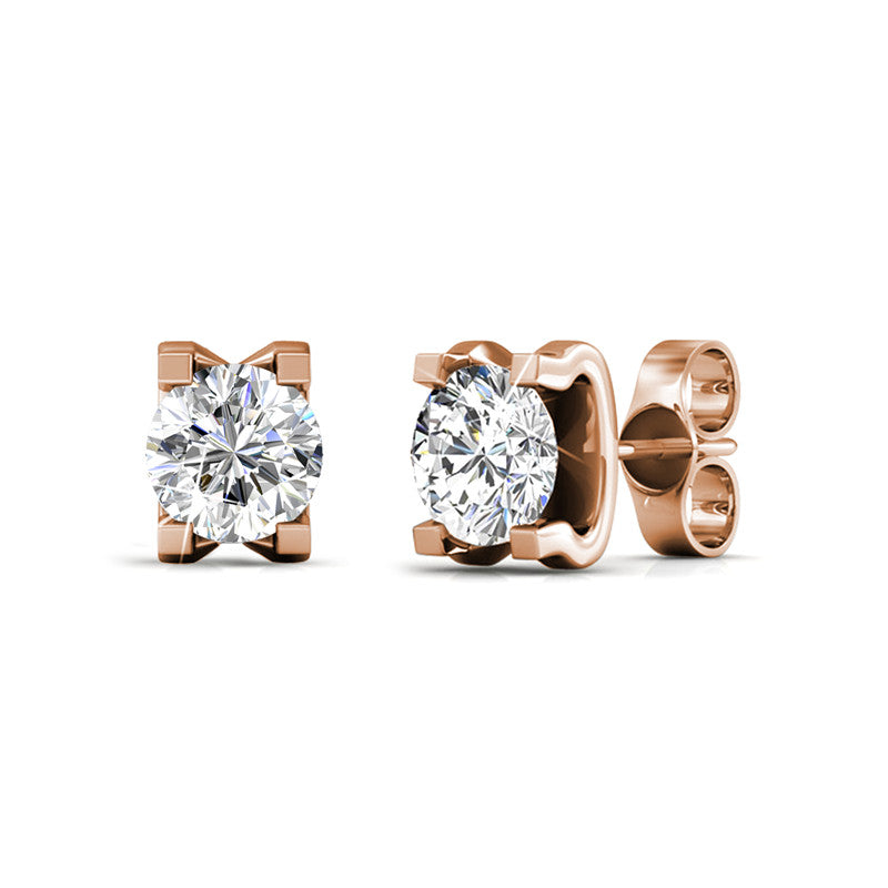 Caring Crystal Earrings DE0031 by Veecans Jewellery with crystals from Swarovski
