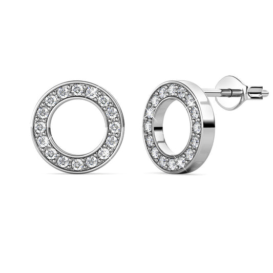 Annecy Crystal Earrings DE0323 by Veecans Jewellery with crystals from Swarovski