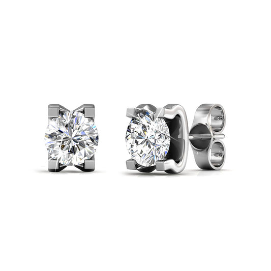 Caring Crystal Earrings DE0031 by Veecans Jewellery with crystals from Swarovski
