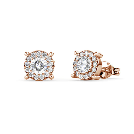 Boat Wheel Crystal Earrings DE0004 by Veecans Jewellery with crystals from Swarovski