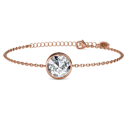 Juliet White Crystal Bracelet DB0020 by Veecans Jewellery with crystals from Swarovski