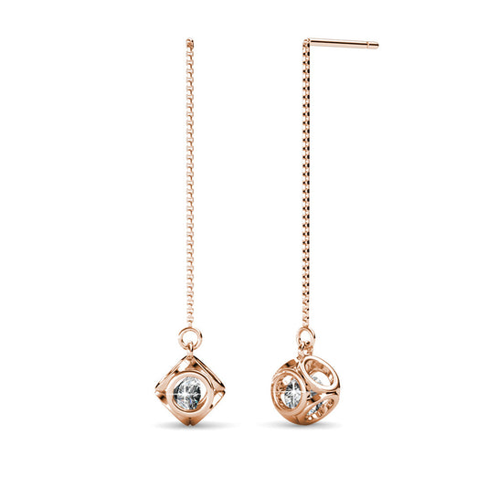 Penelope Crystal Earrings DE0010 by Veecans Jewellery with crystals from Swarovski