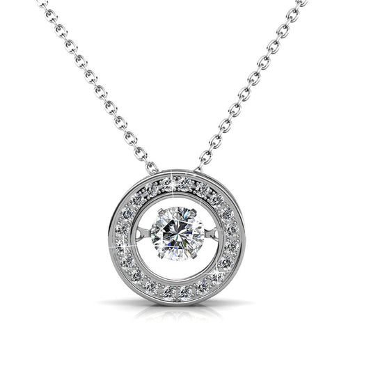 Hidden Shine Crystal Pendant DP0015 by Veecans Jewellery with crystals from Swarovski