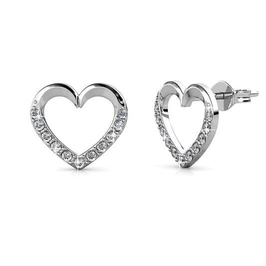 Lovett Crystal Earrings DE0052 by Veecans Jewellery with crystals from Swarovski