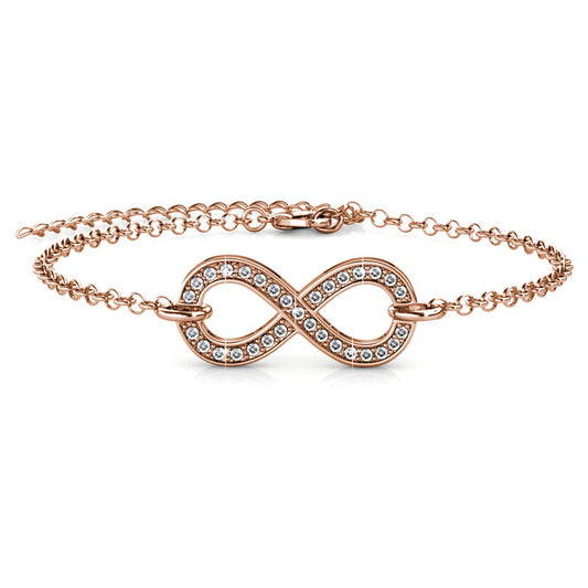 Infinity Eight Crystal Bracelet DB0093 by Veecans Jewellery with crystals from Swarovski