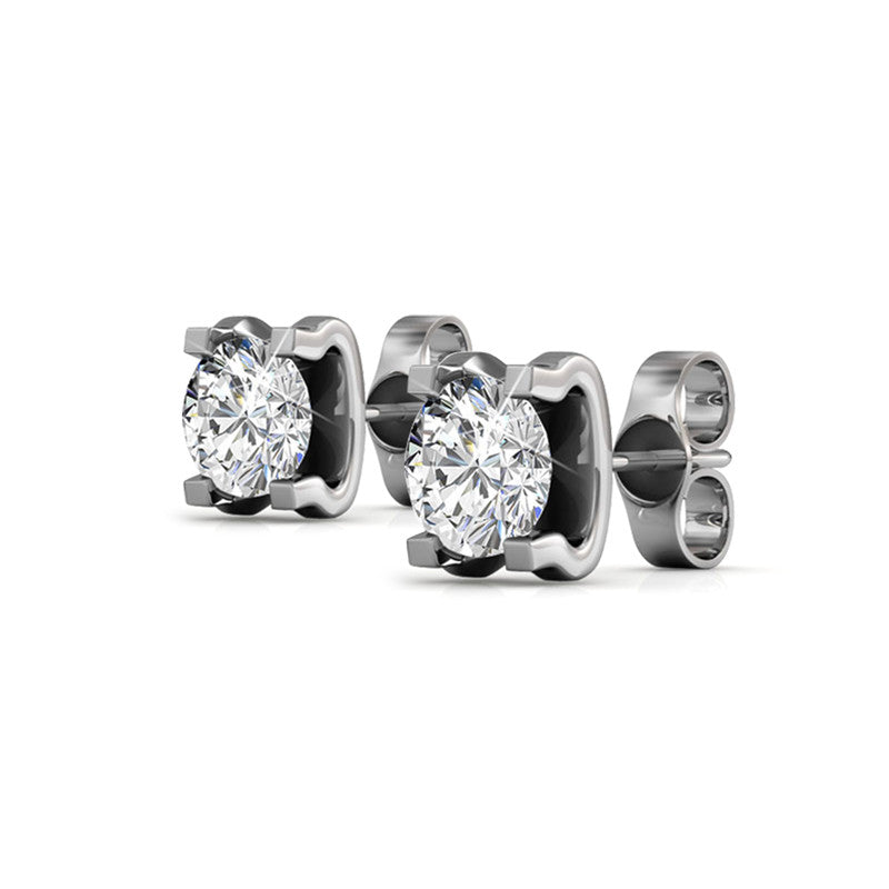 Caring Crystal Earrings DE0031 by Veecans Jewellery with crystals from Swarovski