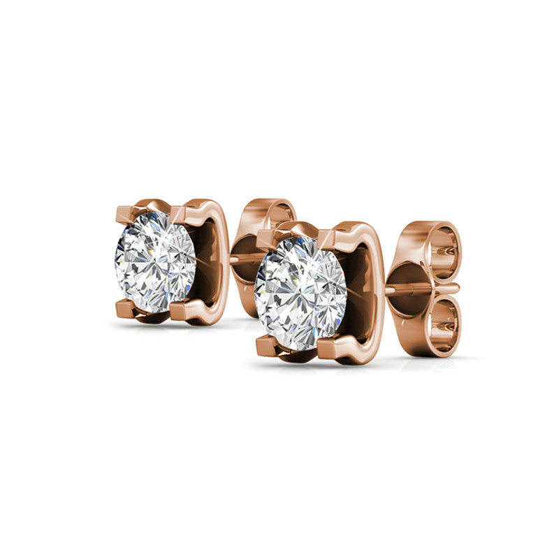 Caring Crystal Earrings DE0031 by Veecans Jewellery with crystals from Swarovski