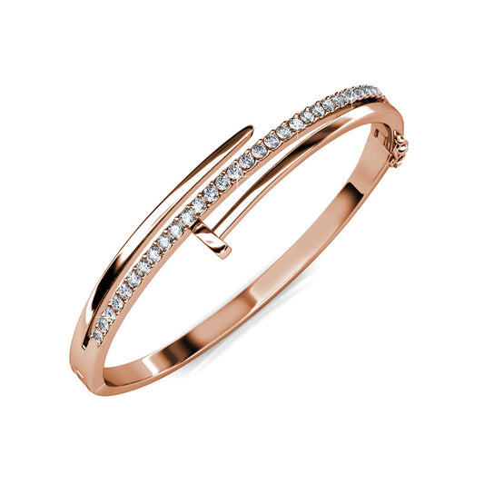 Knotty Nail Crystal Bangle DB0160 by Veecans Jewellery with crystals from Swarovski