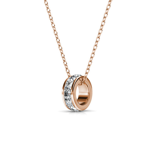 Square Roller Crystal Pendant DP0583 by Veecans Jewellery with crystals from Swarovski